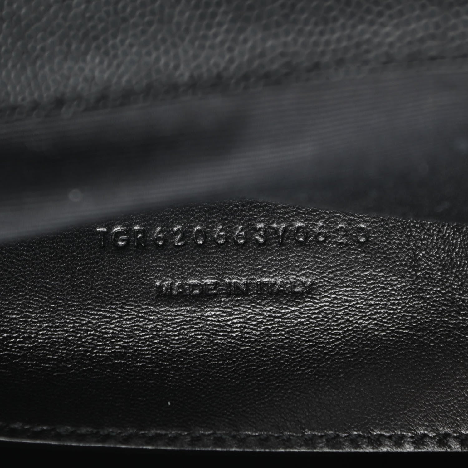 Saint Laurent Grain De Poudre Medium West Hollywood Monogram Fold-Over Black 7 of 11
