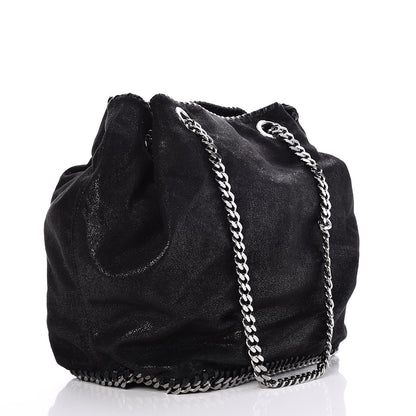 Stella McCartney Shaggy Deer Small Falabella Bucket Bag Black 3 of 7