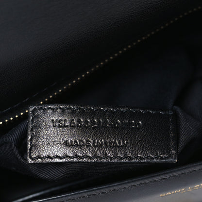 Saint Laurent Smooth Calfskin Carre Satchel Black 7 of 9