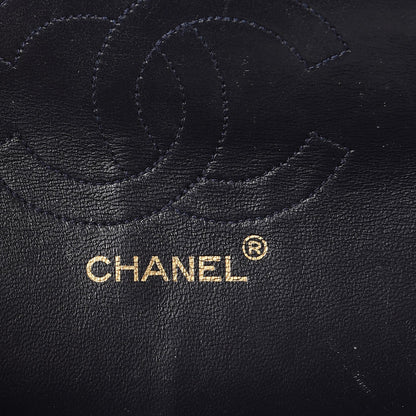 Chanel Lambskin Quilted Medium Double Flap Navy 7 of 14