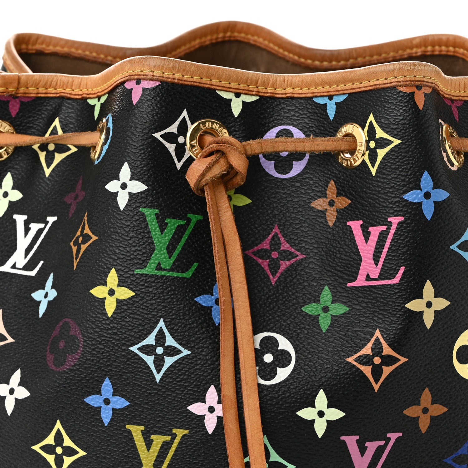 Louis Vuitton Monogram Multicolor Petit Noe Black 7 of 11