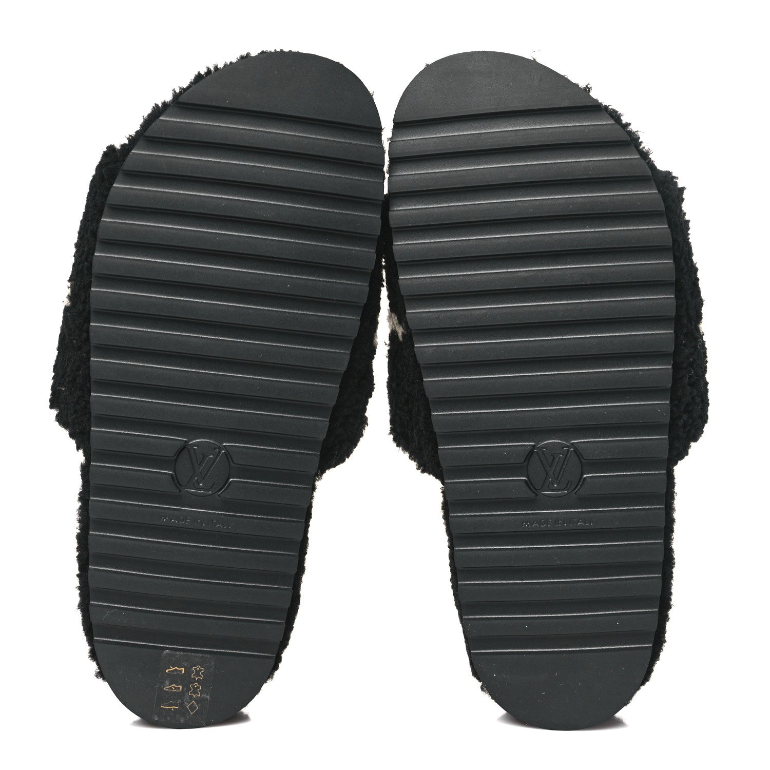 Louis Vuitton Shearling Monogram Giant Paseo Flat Comfort Mule 40 Black 5 of 8