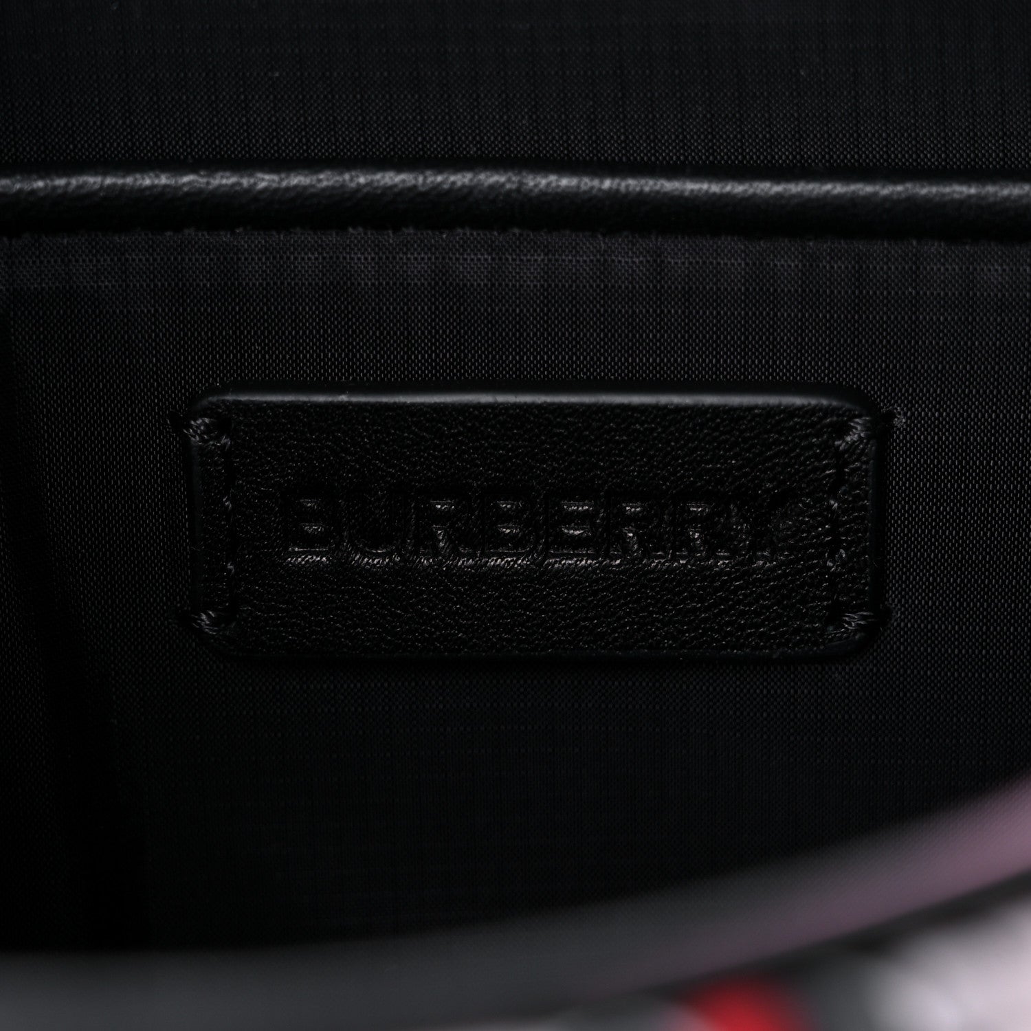 Burberry E-Canvas Monogram Stripe Crossbody Bag Pink 6 of 10