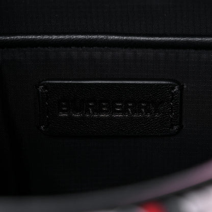 Burberry E-Canvas Monogram Stripe Crossbody Bag Pink 6 of 10