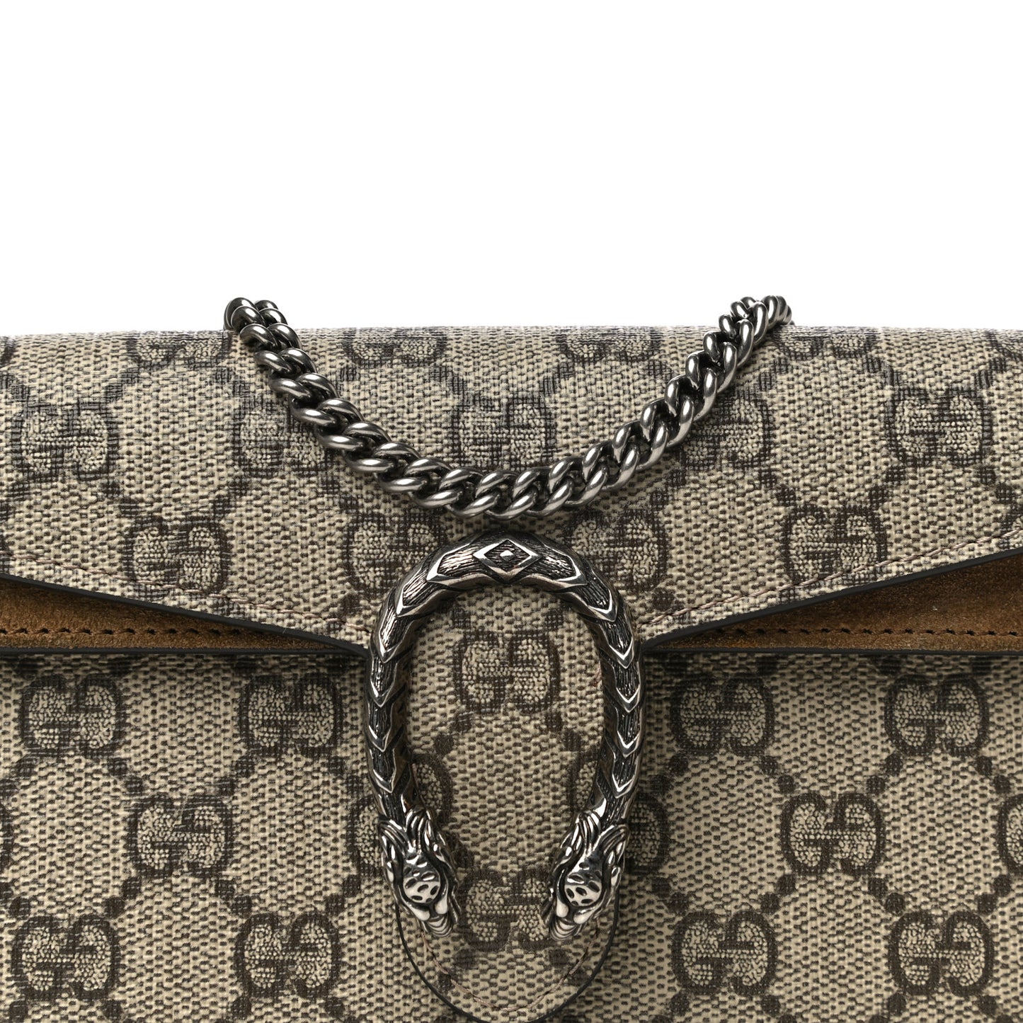 GG Supreme Monogram Super Mini Dionysus Shoulder Bag Taupe