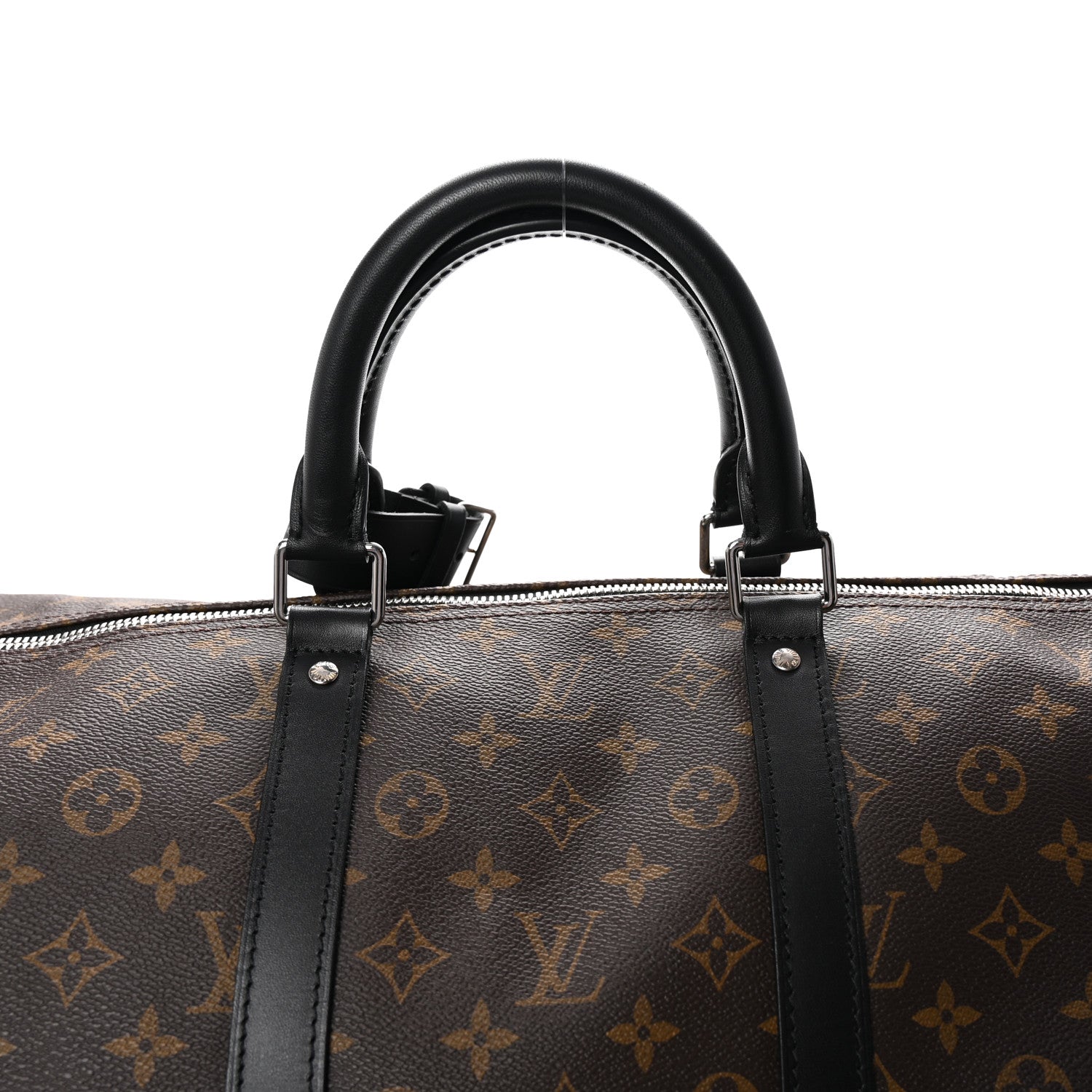 Louis Vuitton Monogram Macassar Keepall Bandouliere 55 7 of 9