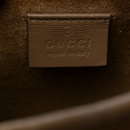 Gucci GG Supreme Monogram Suede Crystal Small Dionysus Shoulder Bag Beige Ebony Taupe 7 of 11