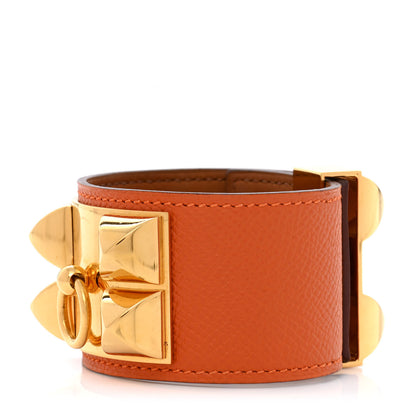 Hermes Epsom Collier de Chien CDC Bracelet S Orange 1 of 8