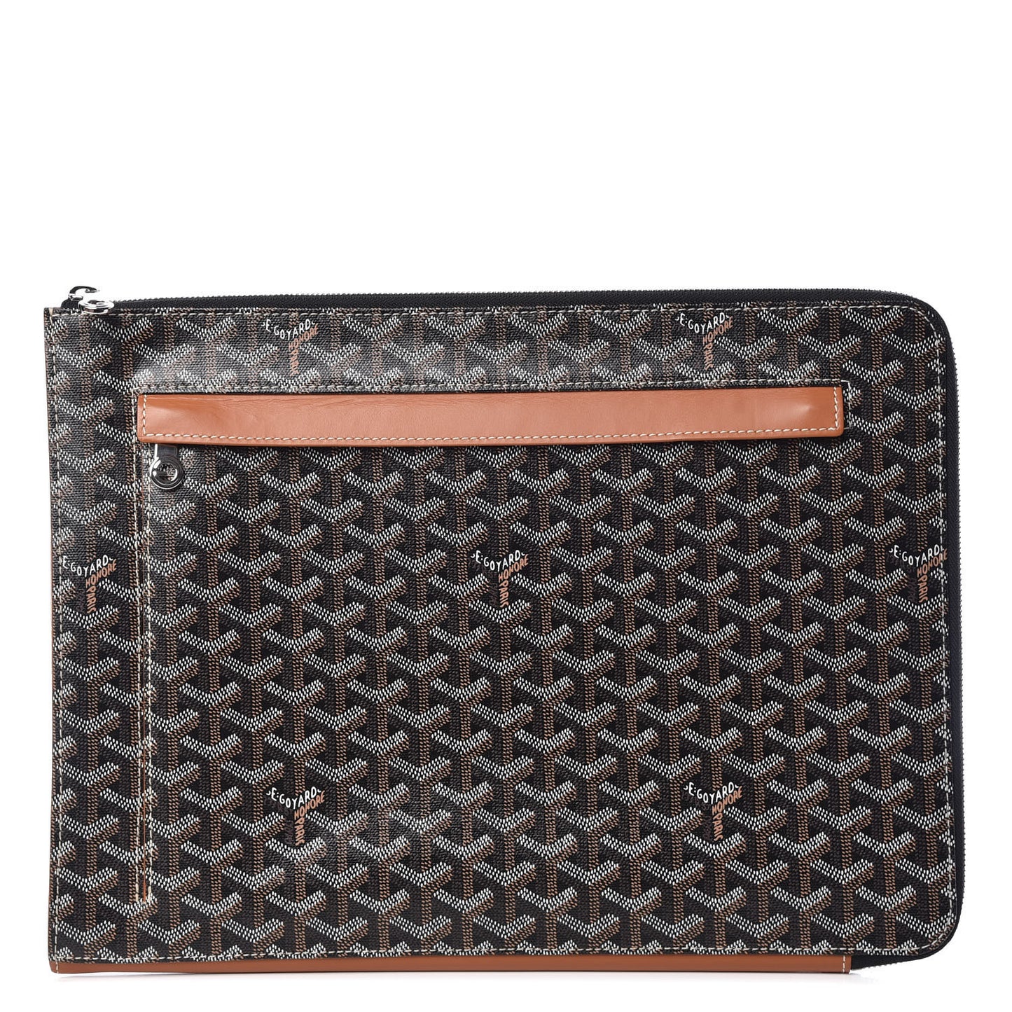 Goyardine Sorbonne Document Holder Black Gold