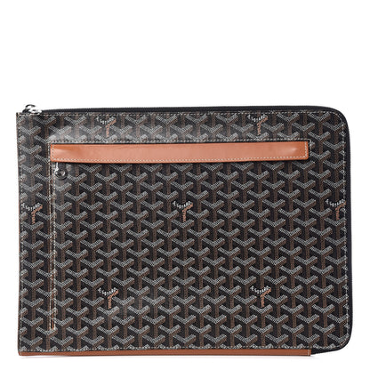 Goyard Goyardine Sorbonne Document Holder Black Gold 1 of 11