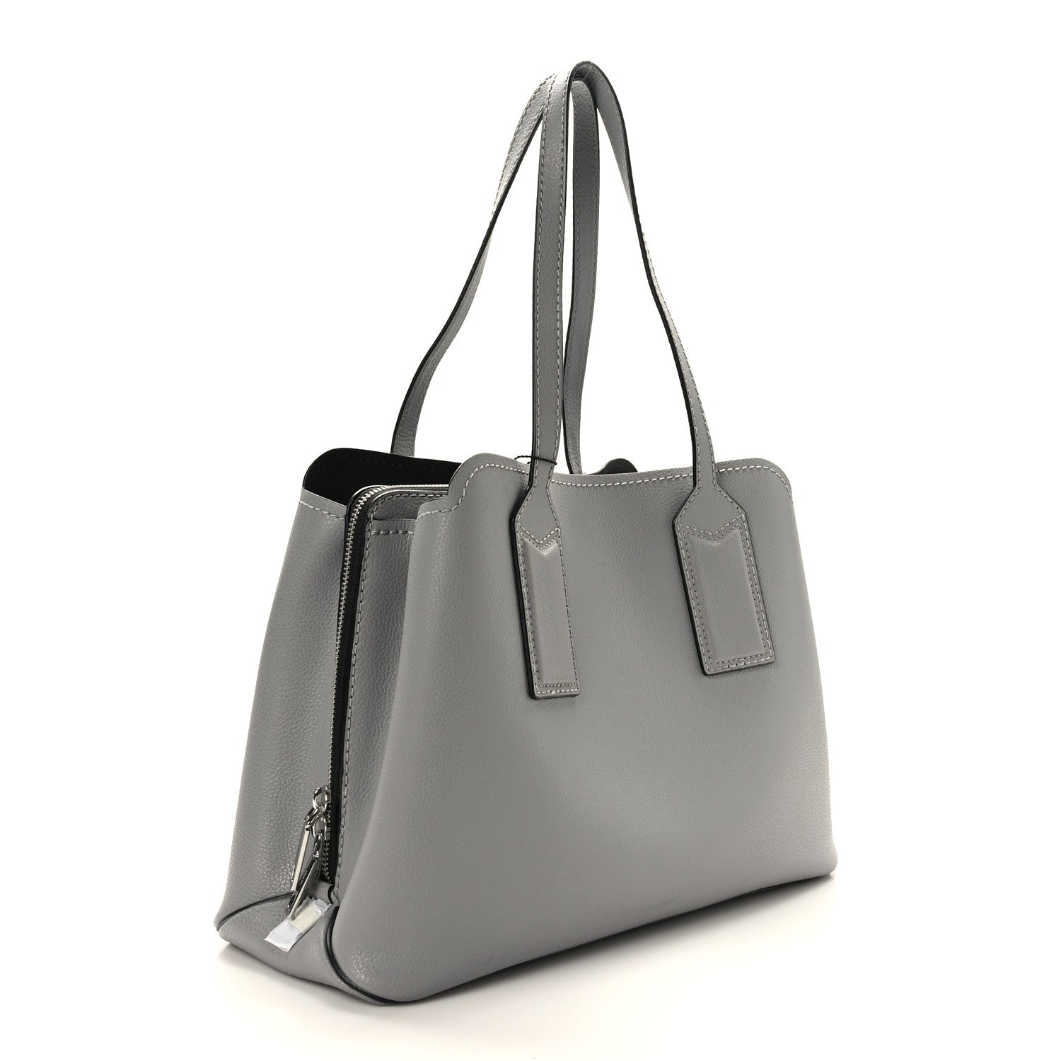 Marc Jacobs Pebbled Calfskin Editor Shopping Tote Grey 4 of 10