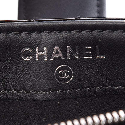Chanel Patent Quilted Mini Phone Holder Clutch Black 6 of 8