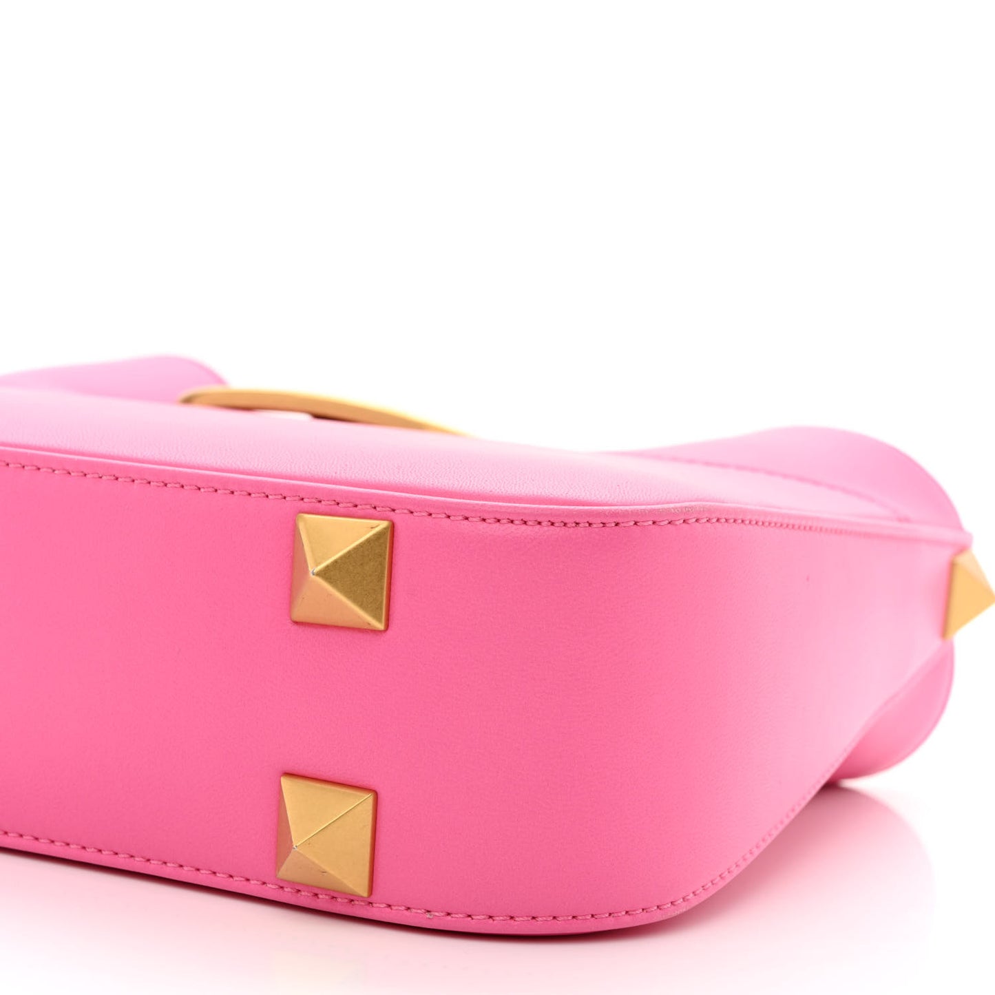 Nappa Stud Sign Hobo Feminine Pink