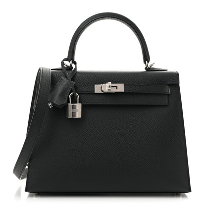 Hermes Epsom Kelly Sellier 25 Black 1 of 9