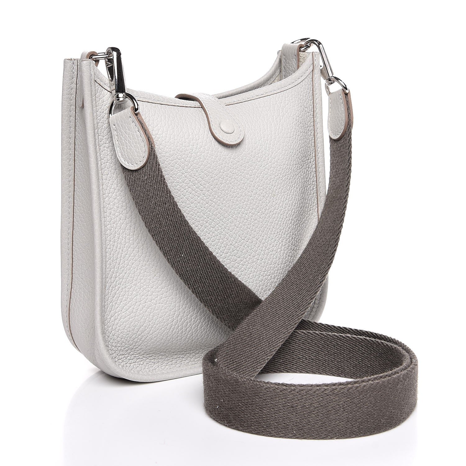 Hermes Taurillon Clemence Amazone Evelyne TPM Gris Perle Etain 3 of 10