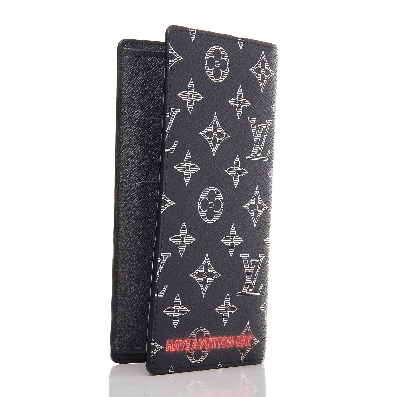 Louis Vuitton Monogram Upside Down Brazza Wallet Navy 3 of 7