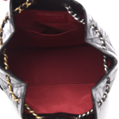 Chanel Aged Calfskin Quilted Small Gabrielle Backpack Black 4 of 8