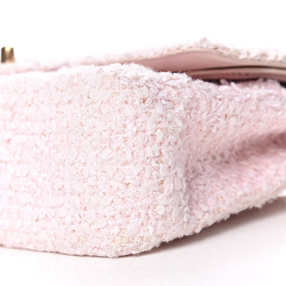 Chanel Tweed Medium Double Flap Pink 9 of 20
