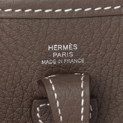 Hermes Taurillon Clemence Evelyne TPM Etoupe 6 of 9