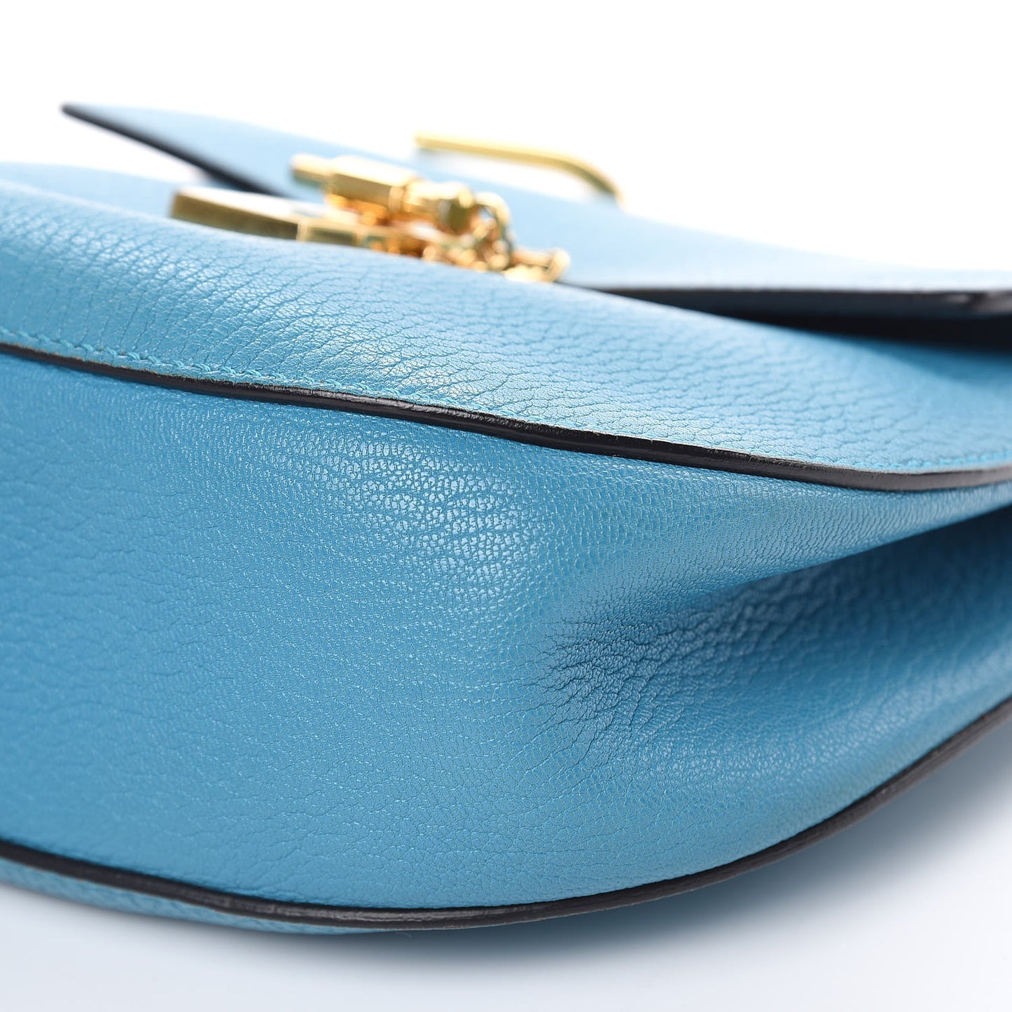 Grained Lambskin Drew Shoulder Bag