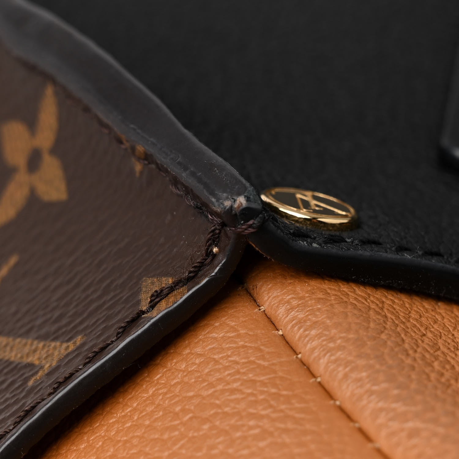 Louis Vuitton Calfskin Monogram On My Side Black 12 of 12