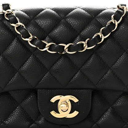 Chanel Caviar Quilted Mini Square Flap Black 7 of 10