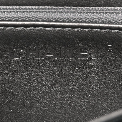 Chanel Goatskin Quilted Logo Small Chic Flap Black 5 of 7