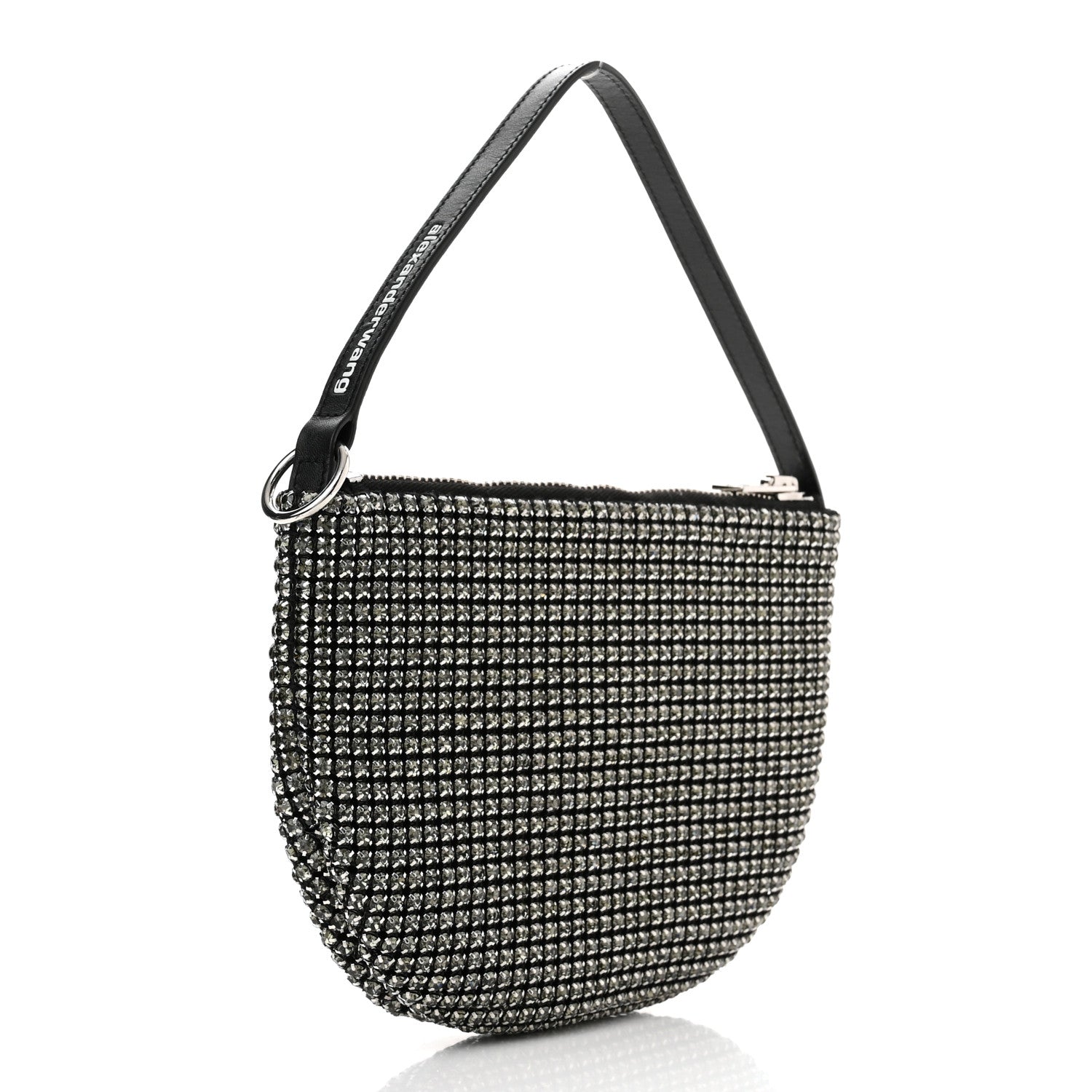 Alexander Wang Mesh Crystal Wanglock Fortune Cookie Bag Black 3 of 11