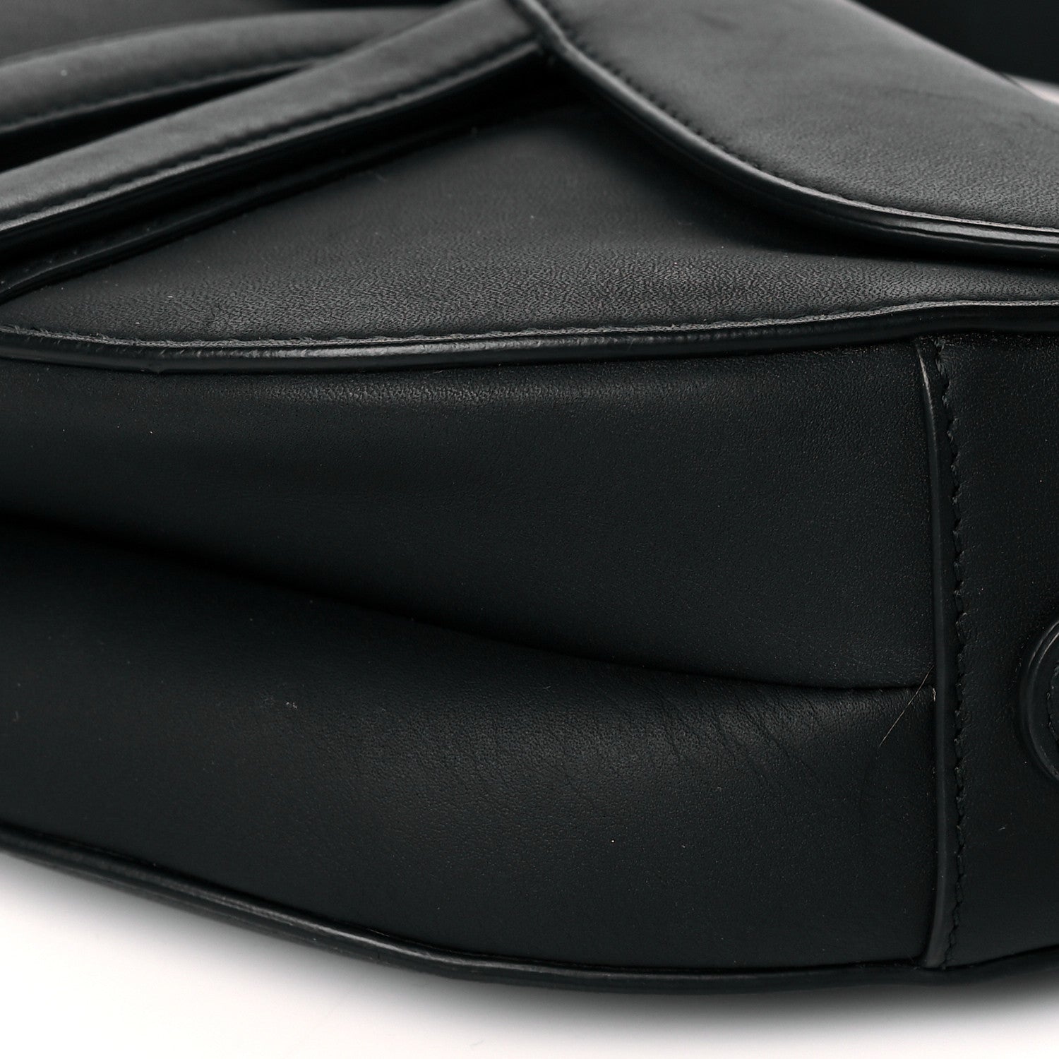 Christian Dior Ultra Matte Calfskin Saddle Bag Black 11 of 12