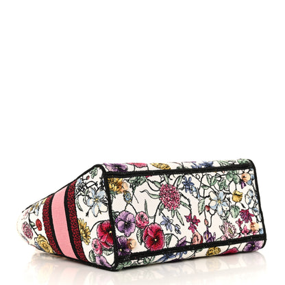 Christian Dior Canvas Florilegio Embroidered Medium Lady D-Lite White Multicolor 4 of 15