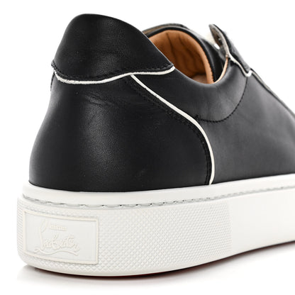 Christian Louboutin Calfskin Womens Vieirissima Flat Sneakers 39 Black White 7 of 11