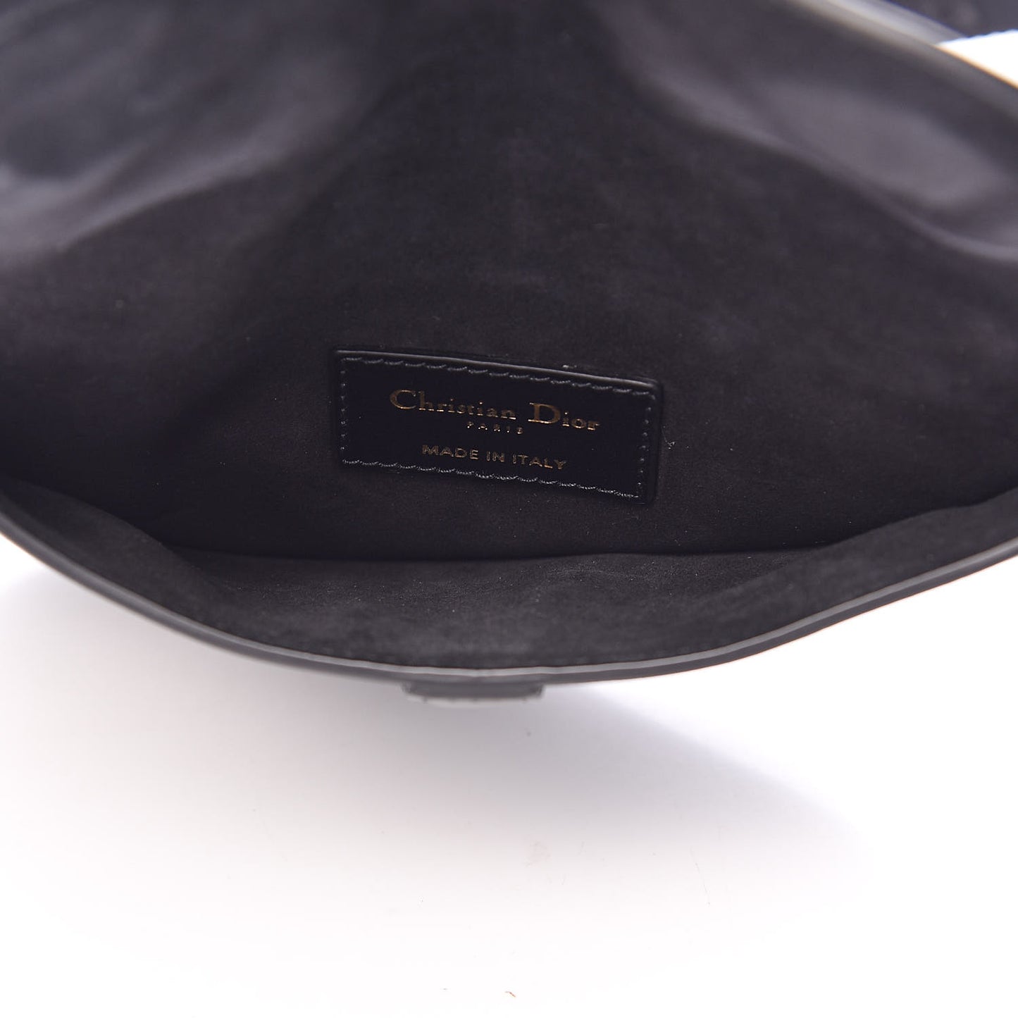 Calfskin Saddle Belt Bag Black
