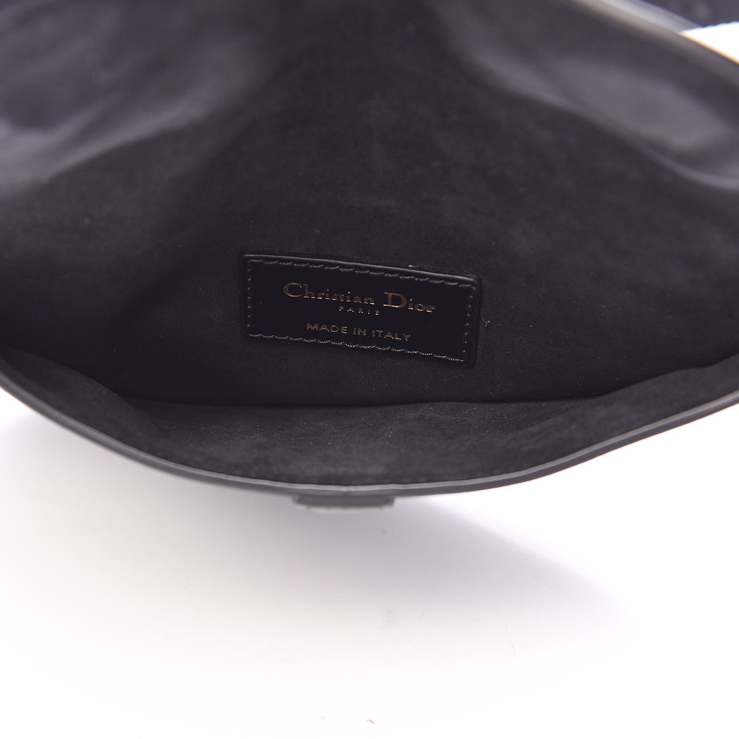 Christian Dior Calfskin Saddle Belt Bag Black 5 of 9