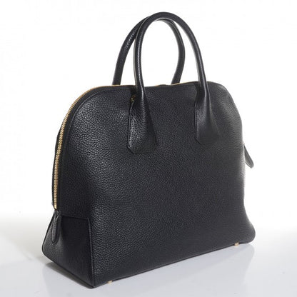 Burberry London Grainy Calfskin Medium Greenwood Bowling Bag Black 3 of 24