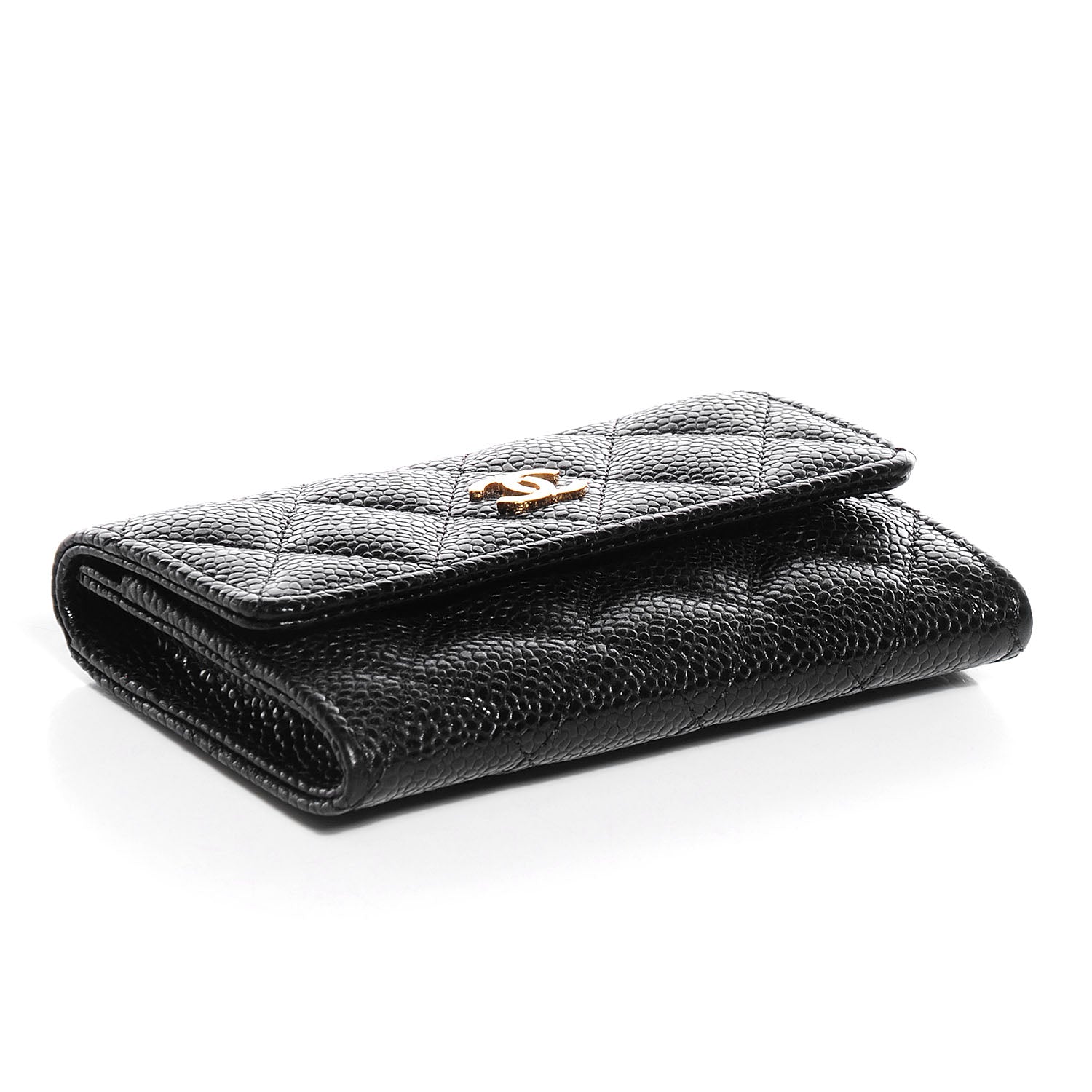 Chanel Caviar Quilted Flap Card Holder Black 4 of 8