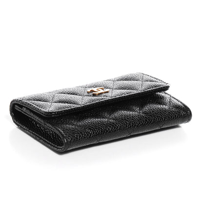 Chanel Caviar Quilted Flap Card Holder Black 4 of 8