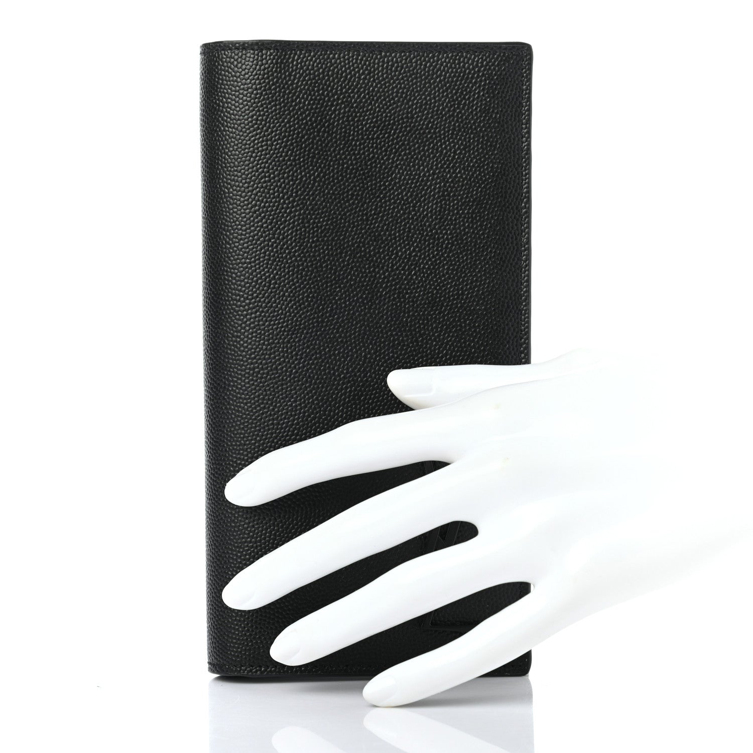 Saint Laurent Grain De Poudre Tiny Monogram Continental Wallet Black 3 of 7
