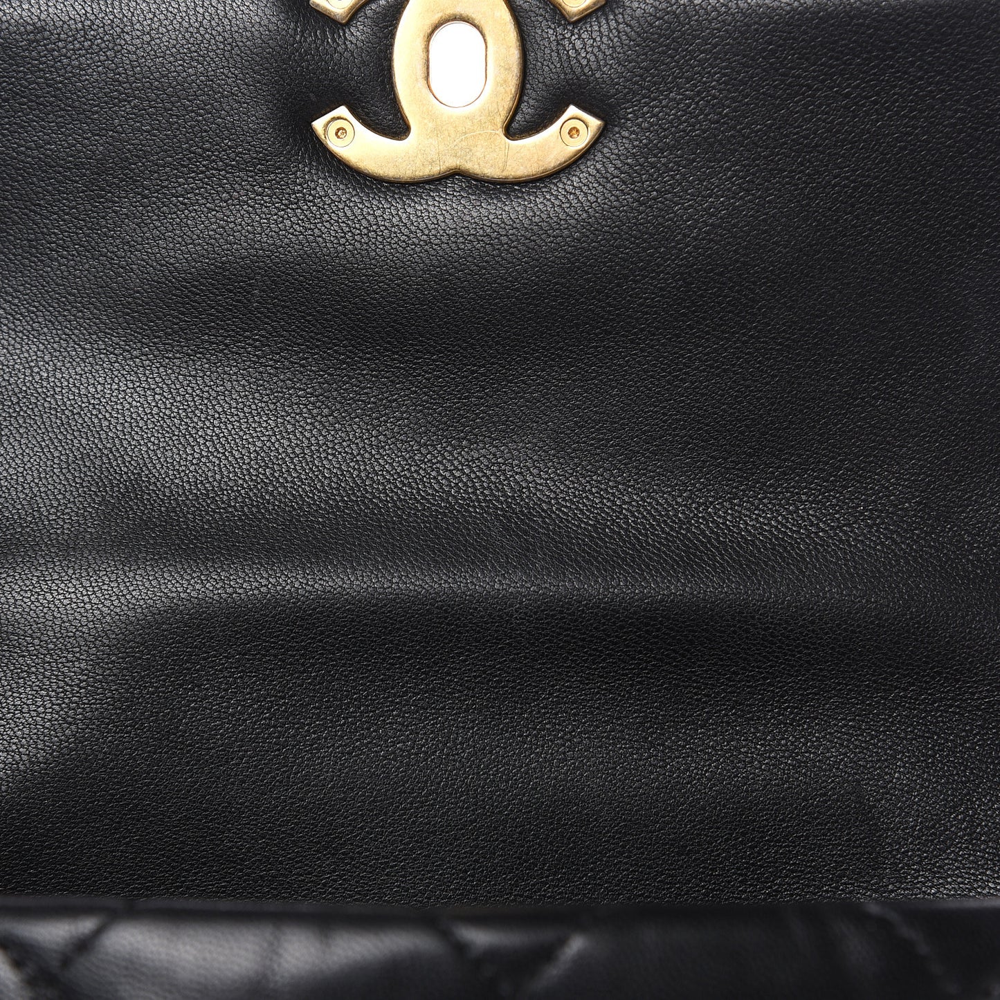 Lambskin Quilted Chanel 19 Waist Bag Black