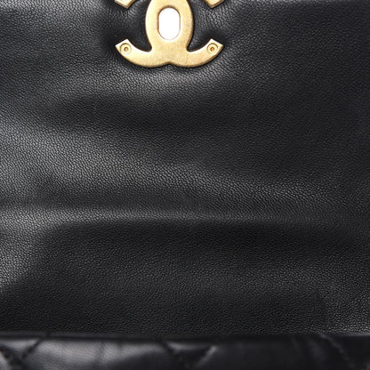 Chanel Lambskin Quilted Chanel 19 Waist Bag Black 11 of 12