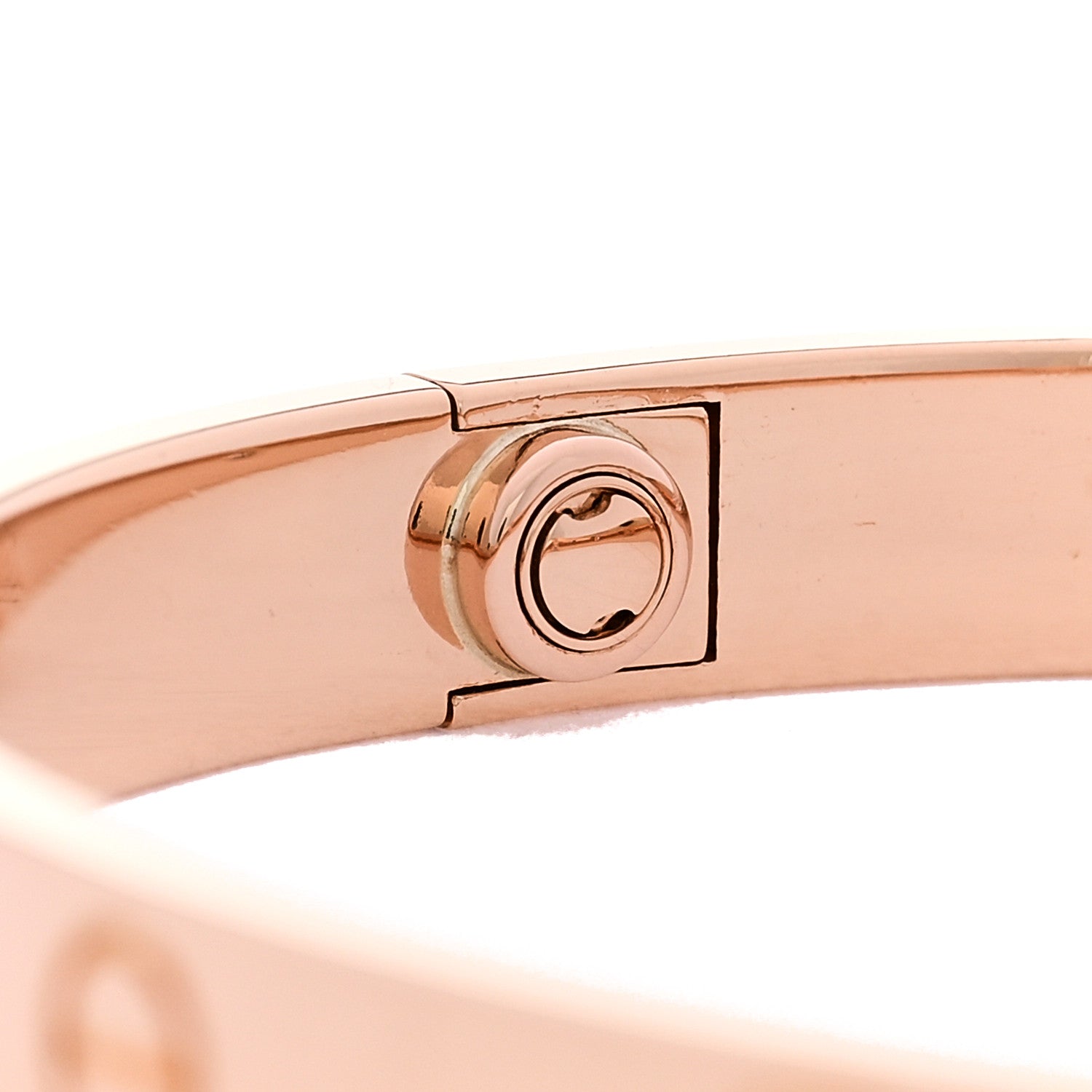 Cartier 18K Pink Gold 4 Diamond LOVE Bracelet 18 5 of 8