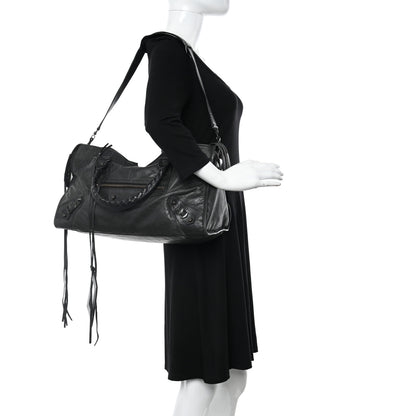 Balenciaga Agneau Perforated Classic Hardware City Black 2 of 23