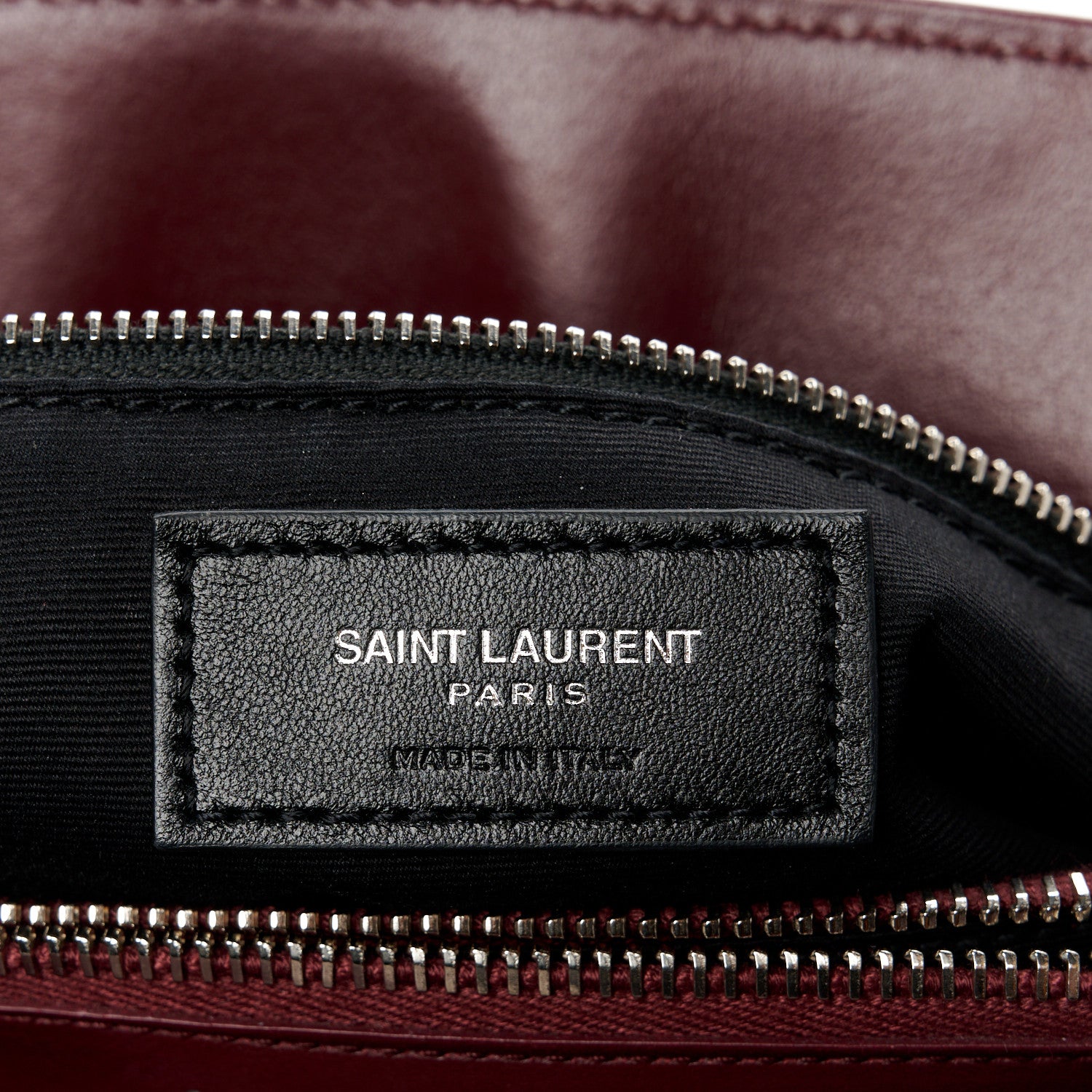 Saint Laurent Calfskin Y Quilted Monogram Medium Loulou Chain Satchel Rouge Legion 7 of 11