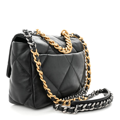 Chanel Lambskin Quilted Medium Chanel 19 Flap Black 3 of 10