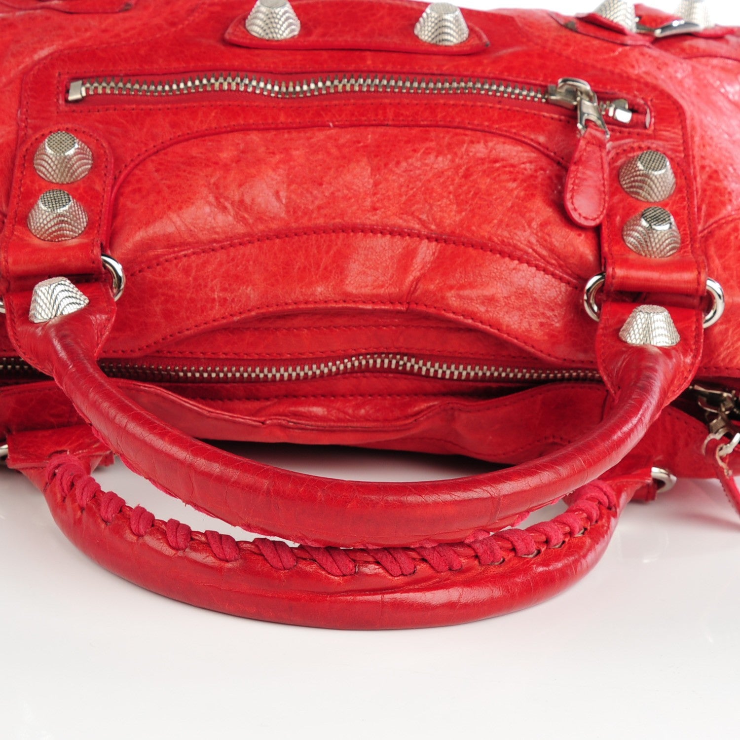 Balenciaga Chevre Giant 21 Silver Hardware City Tomate 5 of 8