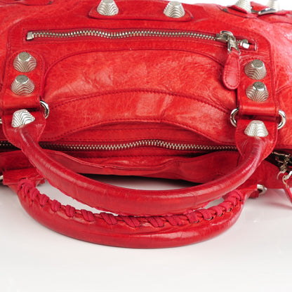 Balenciaga Chevre Giant 21 Silver Hardware City Tomate 5 of 8