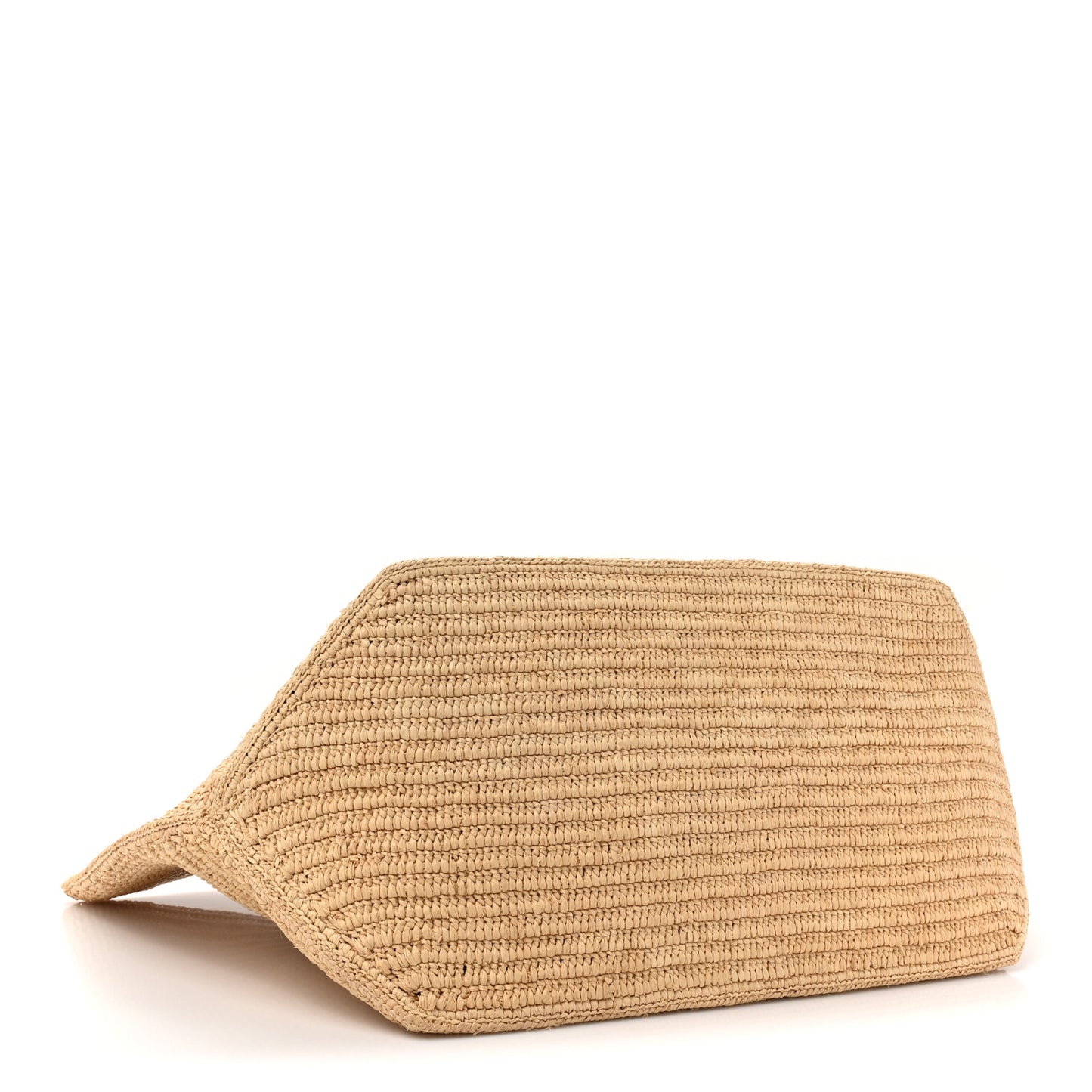 Raffia Paulas Ibiza Fold Shopper Tote Natural Tan