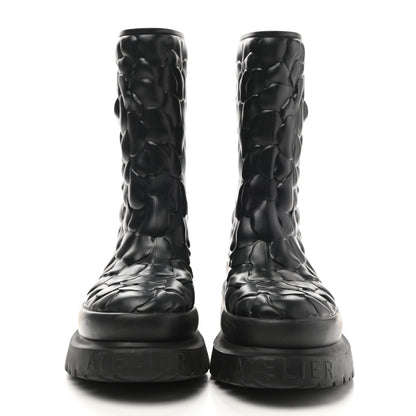 Valentino Garavani Rubber Atelier 03 Rose Edition 30/50mm Short Rainboots 37 Black 2 of 8