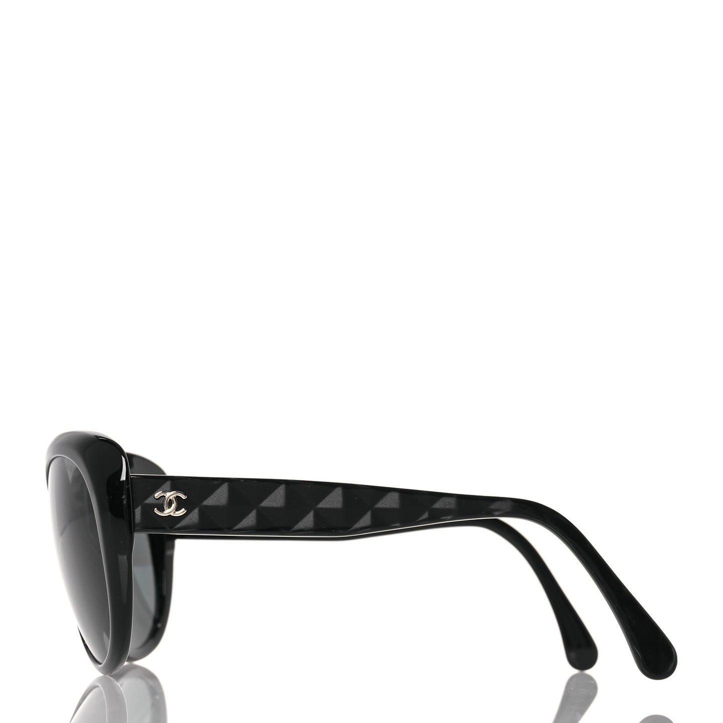 Acetate Quilted CC Sunglasses 5184 Black