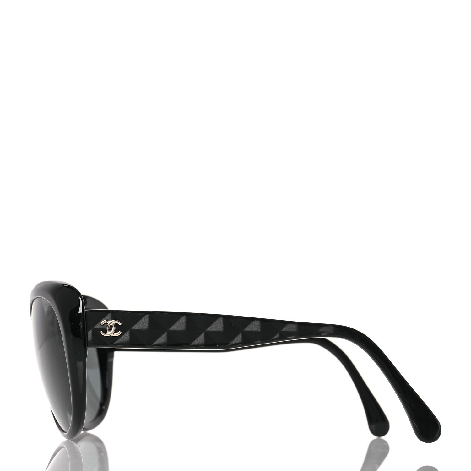 Chanel Acetate Quilted CC Sunglasses 5184 Black 3 of 8