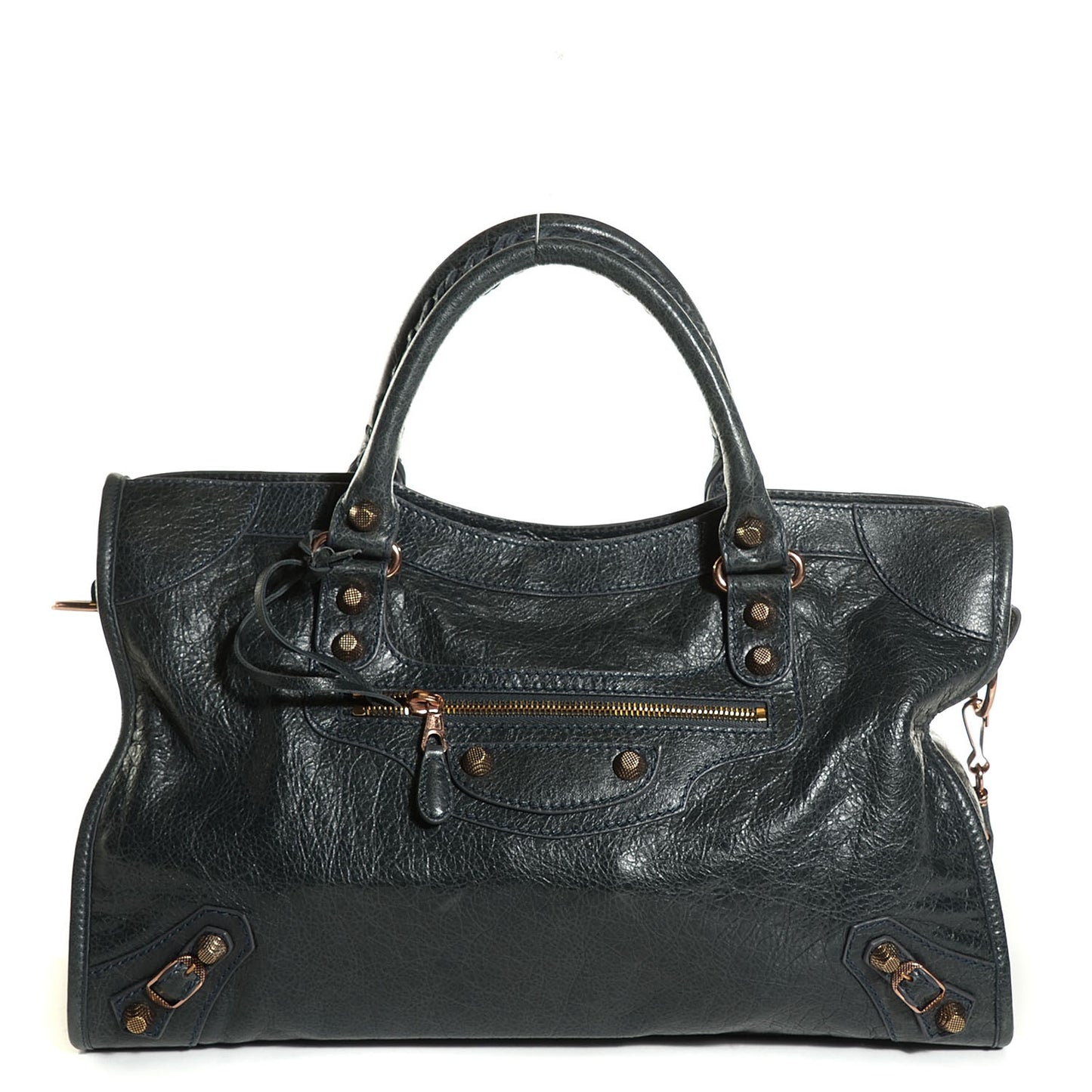 Agneau Giant 12 Rose Gold Hardware City Anthracite